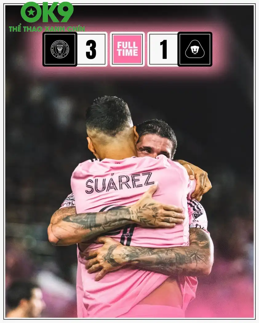 Suarez và De Paul tỏa sáng để giúp Inter Miami đánh bại UNAM Pumas Suarez và De Paul tỏa sáng để giúp Inter Miami đánh bại UNAM Pumas